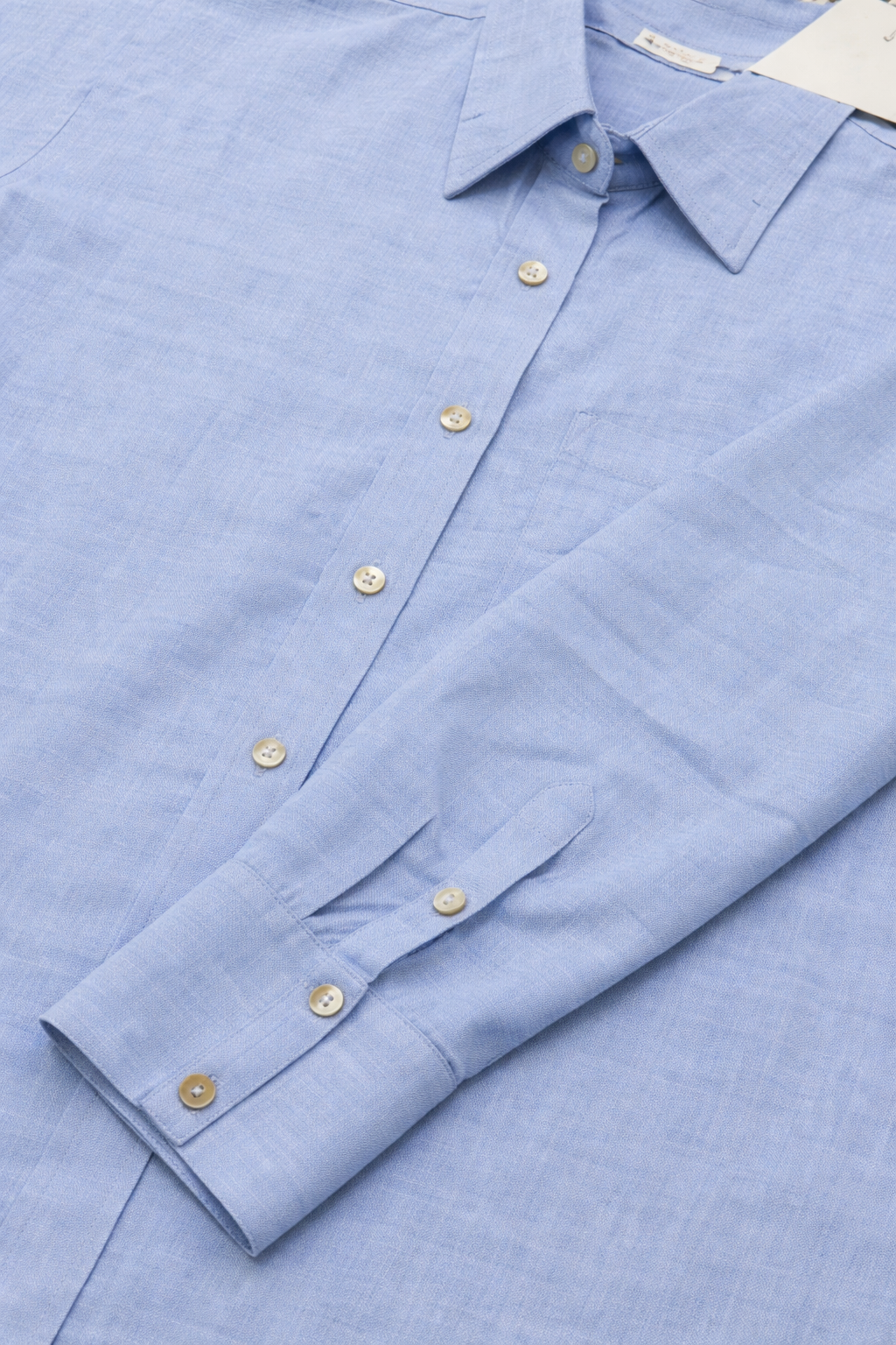 Azure Heritage Linen Shirt