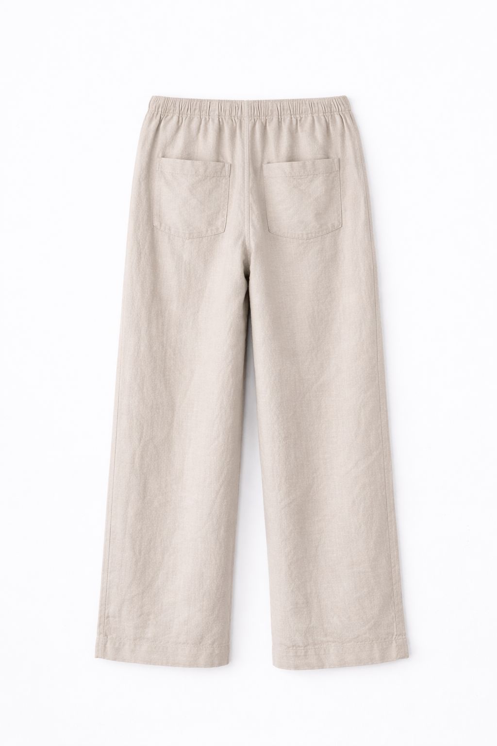 Ivory Ease Linen Trousers Men
