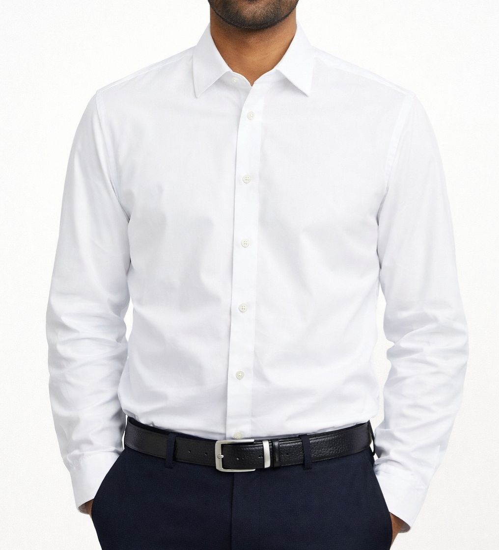 The Ivory Satin Shirt Men